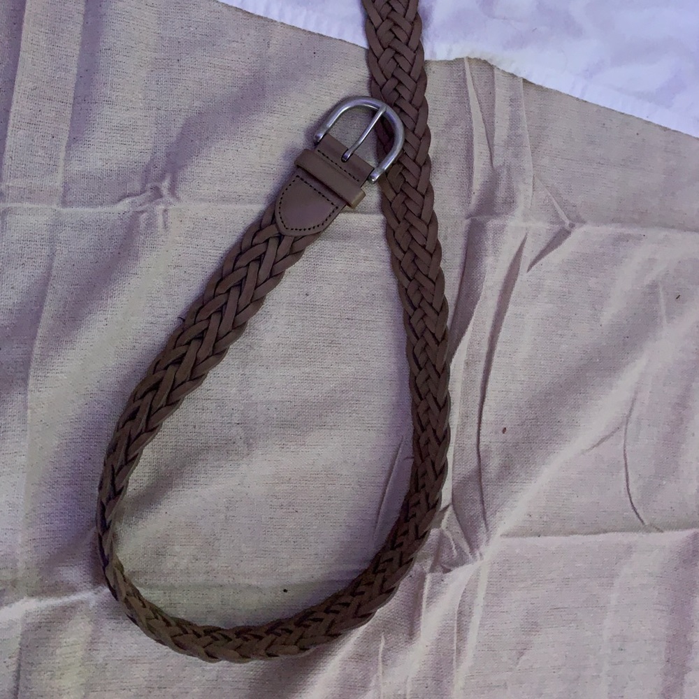 Tan braided belt